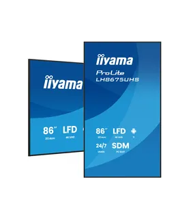 iiyama LH8675UHS-B2AG 86" 4K UHD IPS LCD VA – Écran professionnel haute luminosité | Achat en ligne
