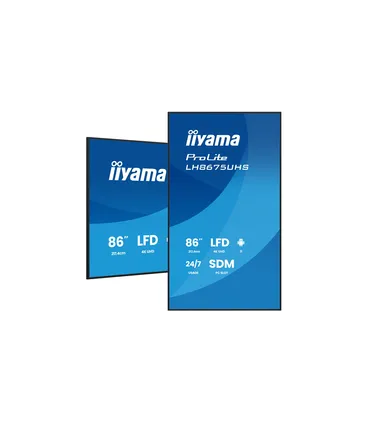 iiyama LH8675UHS-B2AG 86" 4K UHD IPS LCD VA – Écran professionnel haute luminosité | Achat en ligne