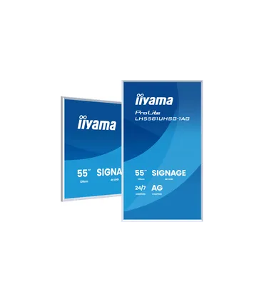 iiyama LH5581UHSG-1AG 55" 4K UHD IPS LED VA – Écran professionnel haute luminosité, HDR, HDMI/DP | Achat en ligne