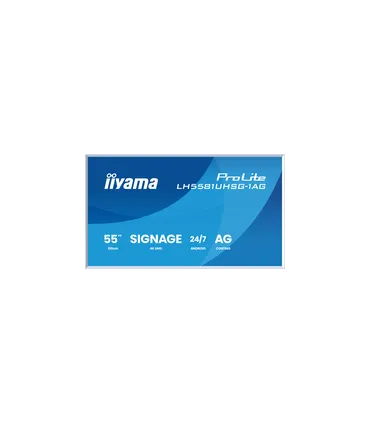 iiyama LH5581UHSG-1AG 55" 4K UHD IPS LED VA – Écran professionnel haute luminosité, HDR, HDMI/DP | Achat en ligne