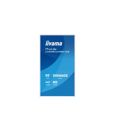 iiyama LH5581UHSG-1AG 55" 4K UHD IPS LED VA – Écran professionnel haute luminosité, HDR, HDMI/DP | Achat en ligne