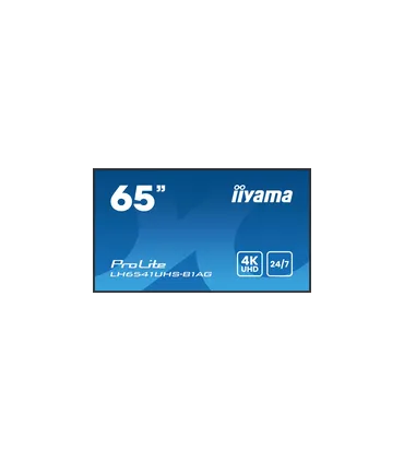 iiyama LH6541UHS-B1AG 65" 4K UHD IPS LCD VA – Écran professionnel haute luminosité, anti-reflet, HDMI/DP, 24/7