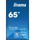 iiyama LH6541UHS-B1AG 65" 4K UHD IPS LCD VA – Écran professionnel haute luminosité, anti-reflet, HDMI/DP, 24/7