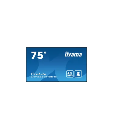 iiyama LH7565UHSB-B1 75" 4K UHD IPS LED VA – Écran Professionnel Haute Résolution pour Affichage Dynamique