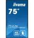 iiyama LH7565UHSB-B1 75" 4K UHD IPS LED VA – Écran Professionnel Haute Résolution pour Affichage Dynamique
