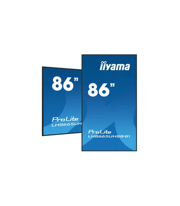 iiyama LH8665UHSB-B1 86" 4K UHD IPS LED VA – Écran professionnel, haute luminosité, connectique complète | Prix et disponibilité