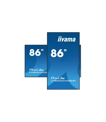 iiyama LH8665UHSB-B1 86" 4K UHD IPS LED VA – Écran professionnel, haute luminosité, connectique complète | Prix et disponibilité