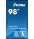 iiyama LH9875UHS-B1AG 98" 4K UHD IPS LED VA – Écran professionnel 98 pouces, Ultra HD, anti-reflets, HDMI/DP, 24/7