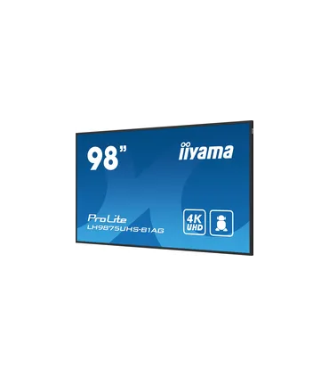 iiyama LH9875UHS-B1AG 98" 4K UHD IPS LED VA – Écran professionnel 98 pouces, Ultra HD, anti-reflets, HDMI/DP, 24/7