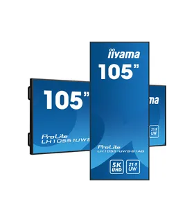 iiyama LH10551UWS-B1AG 105" 5K UHD IPS LED VA – Écran professionnel grand format, haute résolution, anti-reflets