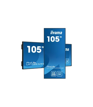 iiyama LH10551UWS-B1AG 105" 5K UHD IPS LED VA – Écran professionnel grand format, haute résolution, anti-reflets