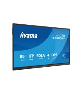 iiyama TE6512MIS-B4AG 65" 4K UHD IPS LED VA – Écran tactile interactif 65 pouces | Haute résolution, anti-reflets, connectivité