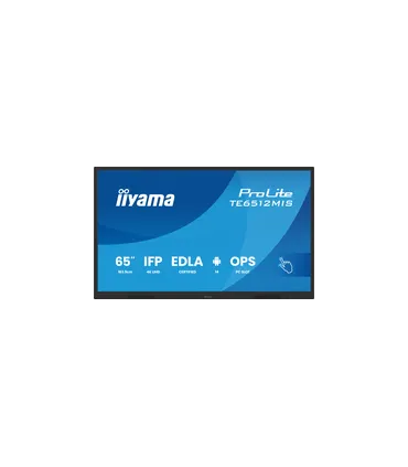 iiyama TE6512MIS-B4AG 65" 4K UHD IPS LED VA – Écran tactile interactif 65 pouces | Haute résolution, anti-reflets, connectivité