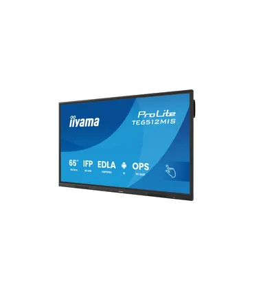 iiyama TE6512MIS-B4AG 65" 4K UHD IPS LED VA – Écran tactile interactif 65 pouces | Haute résolution, anti-reflets, connectivité