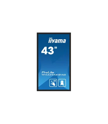 iiyama TF4339AS-B1AG 43" 4K UHD IPS LED – Écran Tactile Professionnel, Android, Anti-Reflets, HDMI/DP, Idéal Signalétique & Kios