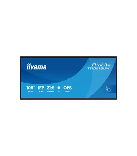 iiyama TE10518UWI-B1AG 105" 5K UHD LED VA – Écran interactif professionnel | Haute résolution, contraste élevé, affichage 105 po