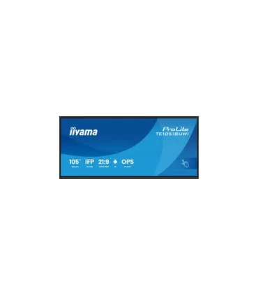iiyama TE10518UWI-B1AG 105" 5K UHD LED VA – Écran interactif professionnel | Haute résolution, contraste élevé, affichage 105 po