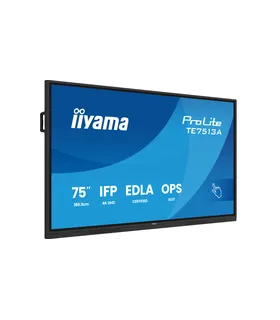 iiyama TE7513A-B2AG 75" 4K UHD IPS – Écran interactif tactile, Android, 20 points de contact, HDMI/USB-C | Prix et Achat