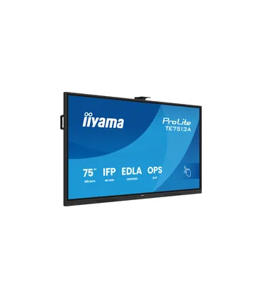 iiyama TE7513A-B2AG 75" 4K UHD IPS – Écran interactif tactile, Android, 20 points de contact, HDMI/USB-C | Prix et Achat