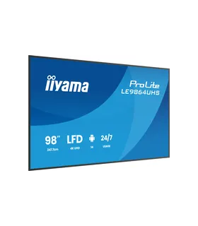 iiyama LE9864UHS-B1AG 98" 4K UHD IPS DLED VA – Écran Professionnel 98 pouces, HDR, HDMI/DP, Anti-Reflet | Prix & Achat