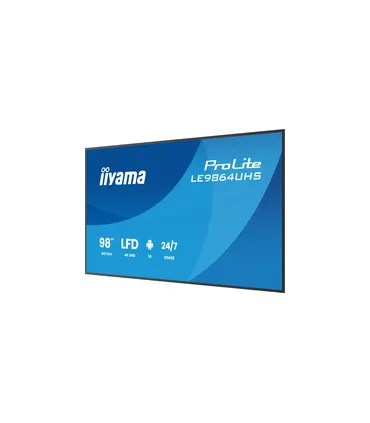 iiyama LE9864UHS-B1AG 98" 4K UHD IPS DLED VA – Écran Professionnel 98 pouces, HDR, HDMI/DP, Anti-Reflet | Prix & Achat
