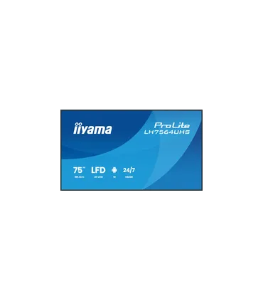 iiyama LH7564UHS-B1AG 75" 4K UHD IPS DLED VA – Écran professionnel anti-reflets, hautes performances | Achat en ligne
