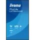 iiyama LH7564UHS-B1AG 75" 4K UHD IPS DLED VA – Écran professionnel anti-reflets, hautes performances | Achat en ligne