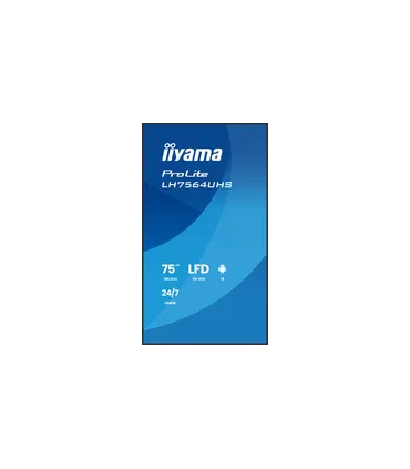 iiyama LH7564UHS-B1AG 75" 4K UHD IPS DLED VA – Écran professionnel anti-reflets, hautes performances | Achat en ligne