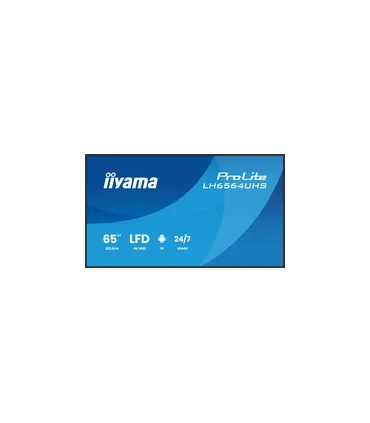 iiyama LH6564UHS-B1AG 65" 4K UHD – Écran IPS/VA LED, HDR, HDMI/DP, Affichage Professionnel | Prix & Livraison Rapide