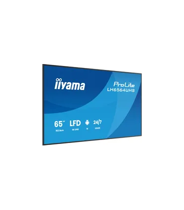 iiyama LH6564UHS-B1AG 65" 4K UHD – Écran IPS/VA LED, HDR, HDMI/DP, Affichage Professionnel | Prix & Livraison Rapide