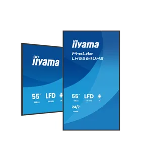iiyama LH5564UHS-B1AG 55" – Écran 4K UHD IPS/LED VA | Haute Luminosité, Anti-Reflets, HDMI/DP | Meilleur Prix