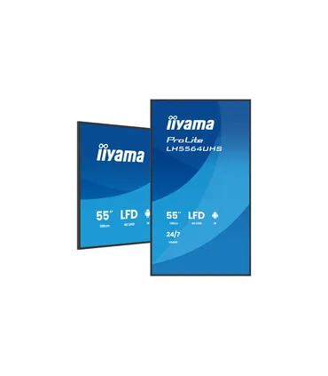 iiyama LH5564UHS-B1AG 55" – Écran 4K UHD IPS/LED VA | Haute Luminosité, Anti-Reflets, HDMI/DP | Meilleur Prix