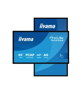iiyama T6529AS-B1AG 65" 4K UHD IPS LED VA – Écran professionnel haute résolution, couleurs vives et large angle de vue
