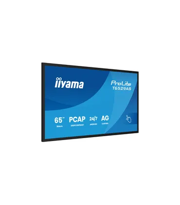iiyama T6529AS-B1AG 65" 4K UHD IPS LED VA – Écran professionnel haute résolution, couleurs vives et large angle de vue
