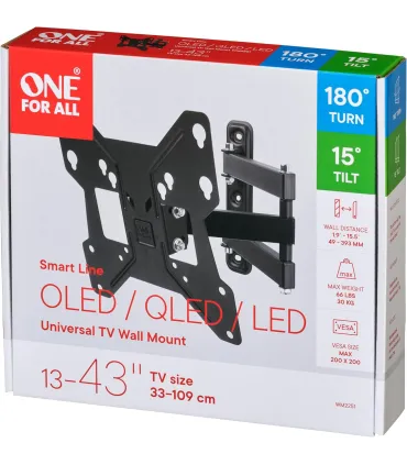 One for All support mural TV 40 Smart Turn 180 WM2251